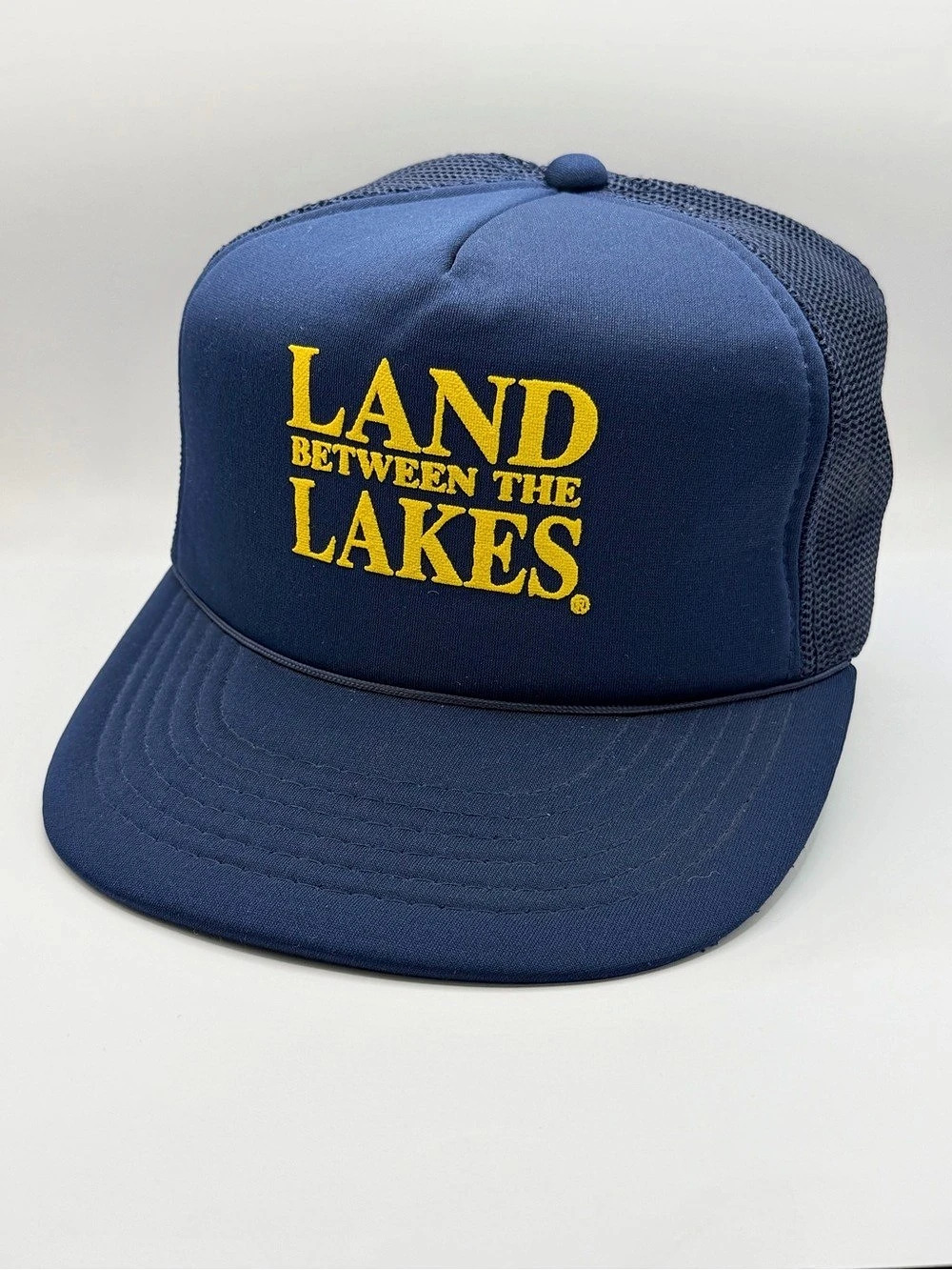 Vintage Land Between The Lakes Park Kentucky Trucker Hat Blue